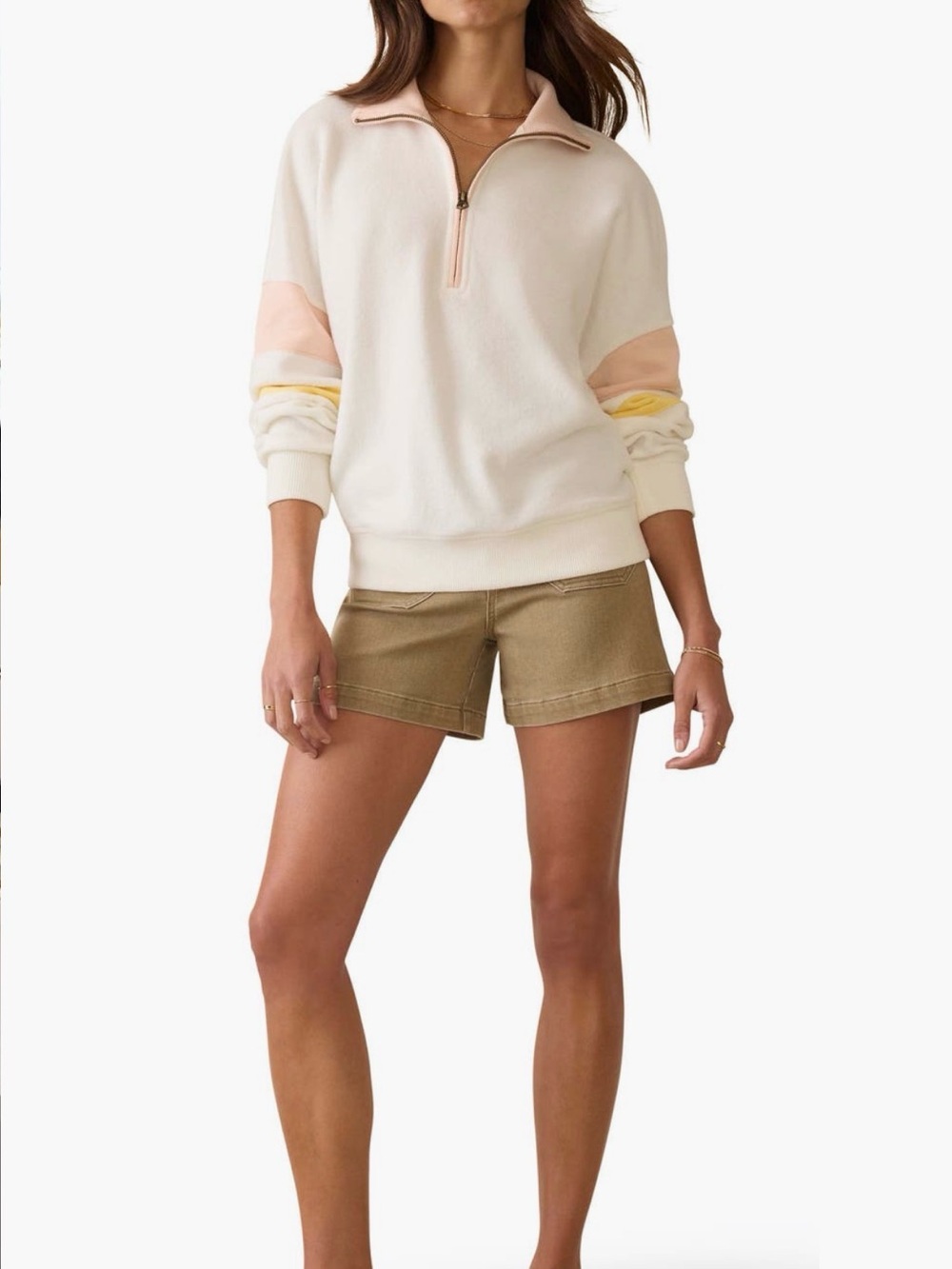 Faherty beach fleece pullover SMALL